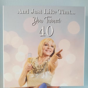 Zo ben je 30, 40, 50, 60 geworden, elke leeftijd Samantha Jones-verjaardagskaart
