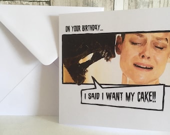 Alien Xenomorph Ellen Ripley Funny Personalised Birthday Card