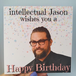 Cartão de aniversário de Jason Momoa Cartão de aniversário engraçado