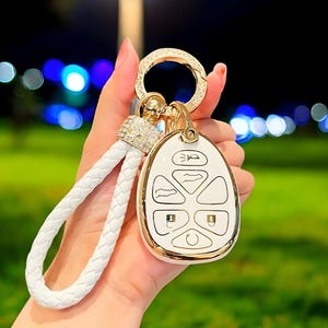 Car Key Cover Fob For Cadillac, Car Key Case, Car Key Cover, Car Key Fob, With Keychain, Car Accessories, Key Fob For Cadillac, Key Fob