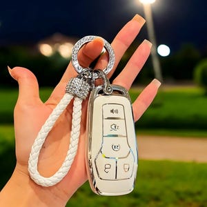 Car Key Cover Fob For Ford, Car Key Case, Car Key Cover, Car Key Fob, With Keychain, Car Accessories, Key Fob For Ford, Key Fob, Gift