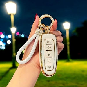 Car Key Cover Fob For Ford, Car Key Case, Car Key Cover, Car Key Fob, With Keychain, Car Accessories, Key Fob For Ford, Key Fob, Gift