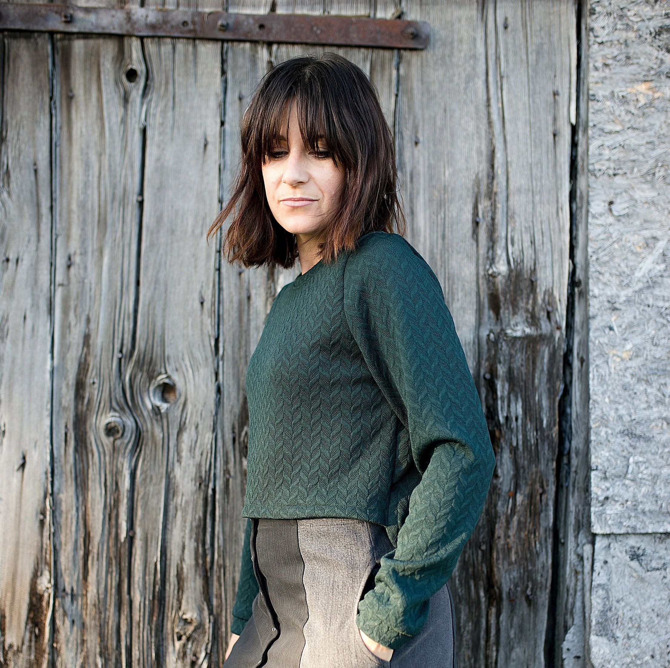 chandail vert emeraude