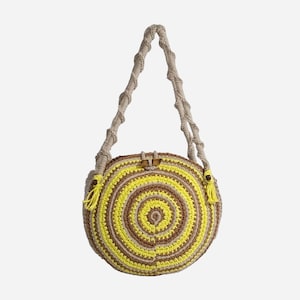 Crochet Shoulder Bags, Crochet Summer Bag, Colorful Crochet Bag, Handmade Crochet Shoulder Bag, Cute Crochet Bag, Crochet Gift for Her