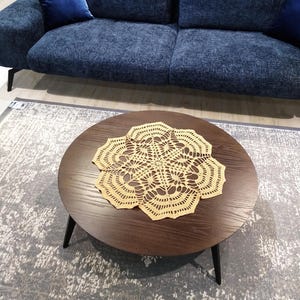 Large Crochet Table Doily, Handmade Doilies, Crochet Doilies, Large Doily, Round Doily, Table Decor, Table Decorations, Cotton Doilies