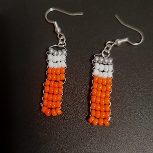 handmade cigarette earrings