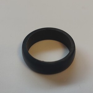 indestructible ring- handmade black ring
