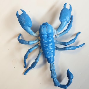 handpainted blue scorpion figure/replica