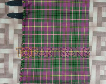 Handmade Clan Taylor Kilt for Men - Scottish Taylor Ancient 8 Yard Tartan Kilt - Made to Measure