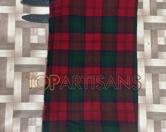 Ręcznie robiony kilt Clan Lindsay dla mężczyzn - szkocki nowoczesny kilt w kratę Lindsay o długości 8 jardów - szyty na miarę