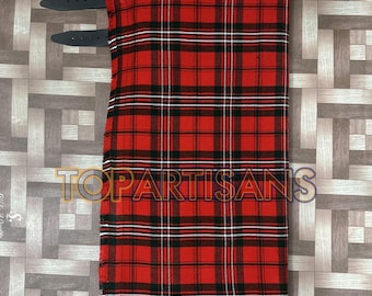 Kilt de tartán de 8 yardas de la familia Scott hecho a mano para hombres - Kilt de tartán de la familia Scott escocesa - Hecho a medida