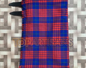 Handmade Clan Robbins Kilt for Men - Scottish Robbins 8 Yard Tartan Kilt - Made to Measure