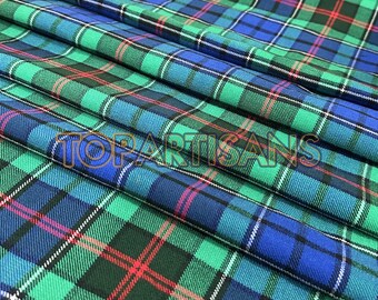 Rutledge Tartan Fabric - 16 Oz Acrylic Wool - Tartan Fabric by The Yards - Machine Washable Running Yards - 54" Width