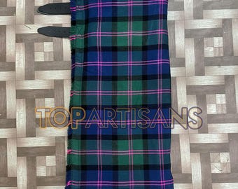 Handmade Clan MacThomas Kilt for Men - Scottish MacThomas 8 Yard Tartan Kilt - Made to Measure