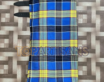 Handmade Clan Laing Kilt for Men - Scottish Laing Dress 8 Yard Tartan Kilt - Made to Measure