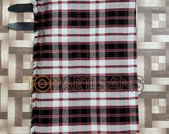 Handgefertigter MacPherson Kilt für Männer - Schottische MacPherson Jagd 8 Yard Tartan Kilt - Maßanfertigung