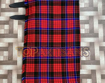 Handgemaakte Clan Nicolson-kilt voor heren - Schotse Nicolson-kilt van 8 Yard - Op maat gemaakt