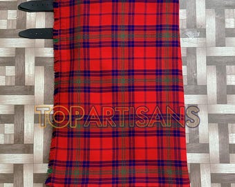 Handmade Clan Ross Kilt for Men - Scottish Ross Old 8 Yard Tartan Kilt - Made to Measure