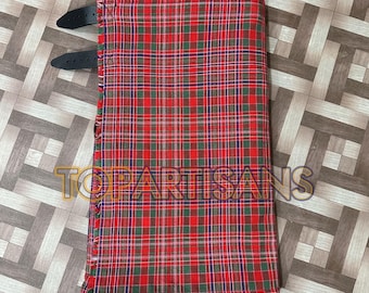 Handmade Clan MacAlister Kilt for Men - Scottish MacAlister Ancient 8 Yard Tartan Kilt - Made to Measure