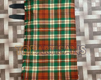 Handgemaakte Clan Pierce-kilt voor heren - Scottish Pierce 8 Yard Tartan-kilt - Op maat gemaakt