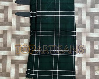 Kilt da caccia moderno fatto a mano da uomo MacLean of Duart - Kilt scozzese da caccia moderno da 8 iarde in tartan MacLean of Duart - Fatto su misura