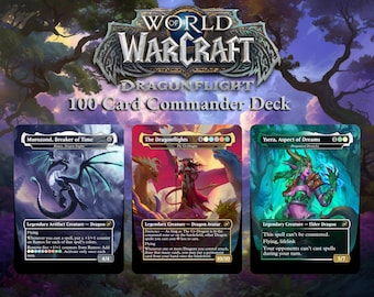 World of Warcraft Dragons, 100 Card Proxy WoW ThemedDeck