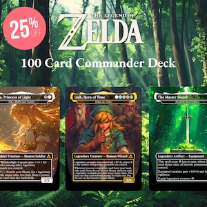 Salvadores de Hyrule, Deck de Comandante Temático Zelda Proxy de 100 Cartas, MTG EDH