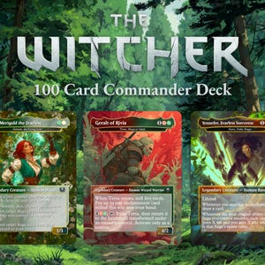 The Witcher, 100 Card Proxy Commander Deck, MTG EDH