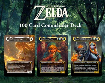 Mazo Commander de 100 cartas proxy de The Legend of Zelda, MTG EDH