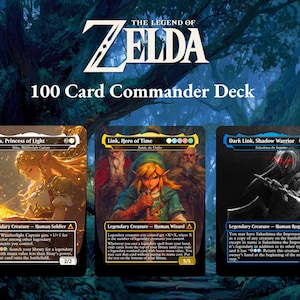 The Legend of Zelda, 100 Card Proxy Commander Deck, MTG EDH