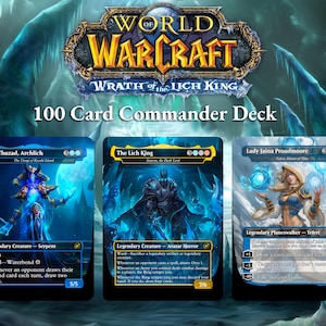 Redemption of Arthas, 100 Card Proxy Lich King Commander Deck, MTG EDH