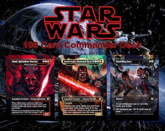 Rise of the Sith, Star Wars 100 Card Proxy Commander Deck, MTG EDH