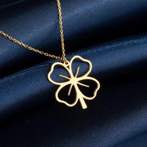 Sterling Silver Four Leaf Clover Necklace: Good Luck Charm