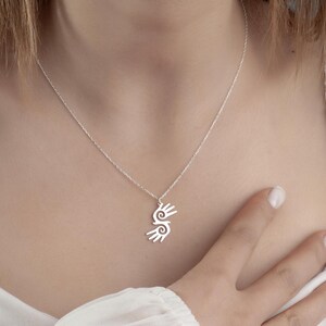 healing hands necklace, sterling silver pendant, Hopi hands jewelry, two healing hands, Reiki pendant, spiritual jewelry, medical jewelry, peaceful symbol charm, energy healing necklace, holistic healing pendant, healer gift, Reiki jewelry, sterling silver charm, spiritual necklace, alternative healing
