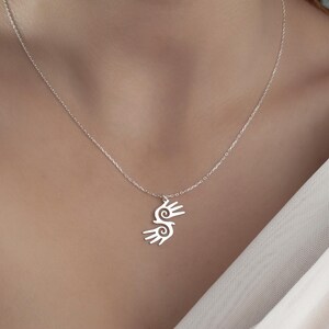 healing hands necklace, sterling silver pendant, Hopi hands jewelry, two healing hands, Reiki pendant, spiritual jewelry, medical jewelry, peaceful symbol charm, energy healing necklace, holistic healing pendant, healer gift, Reiki jewelry, sterling silver charm, spiritual necklace, alternative healing