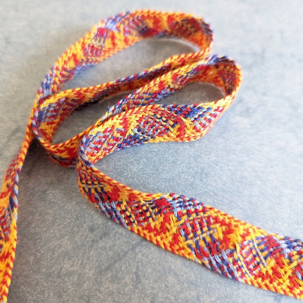 Woven Ribbon Trim by the Yard, 1/2 Inch Wide