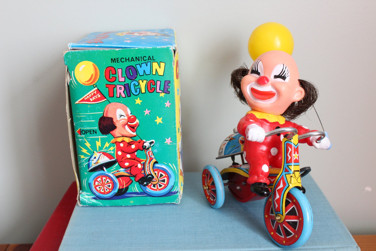 Mechanical Clown Tricycle 5.25 Inches to Top of Clown Head 6 Etsy
