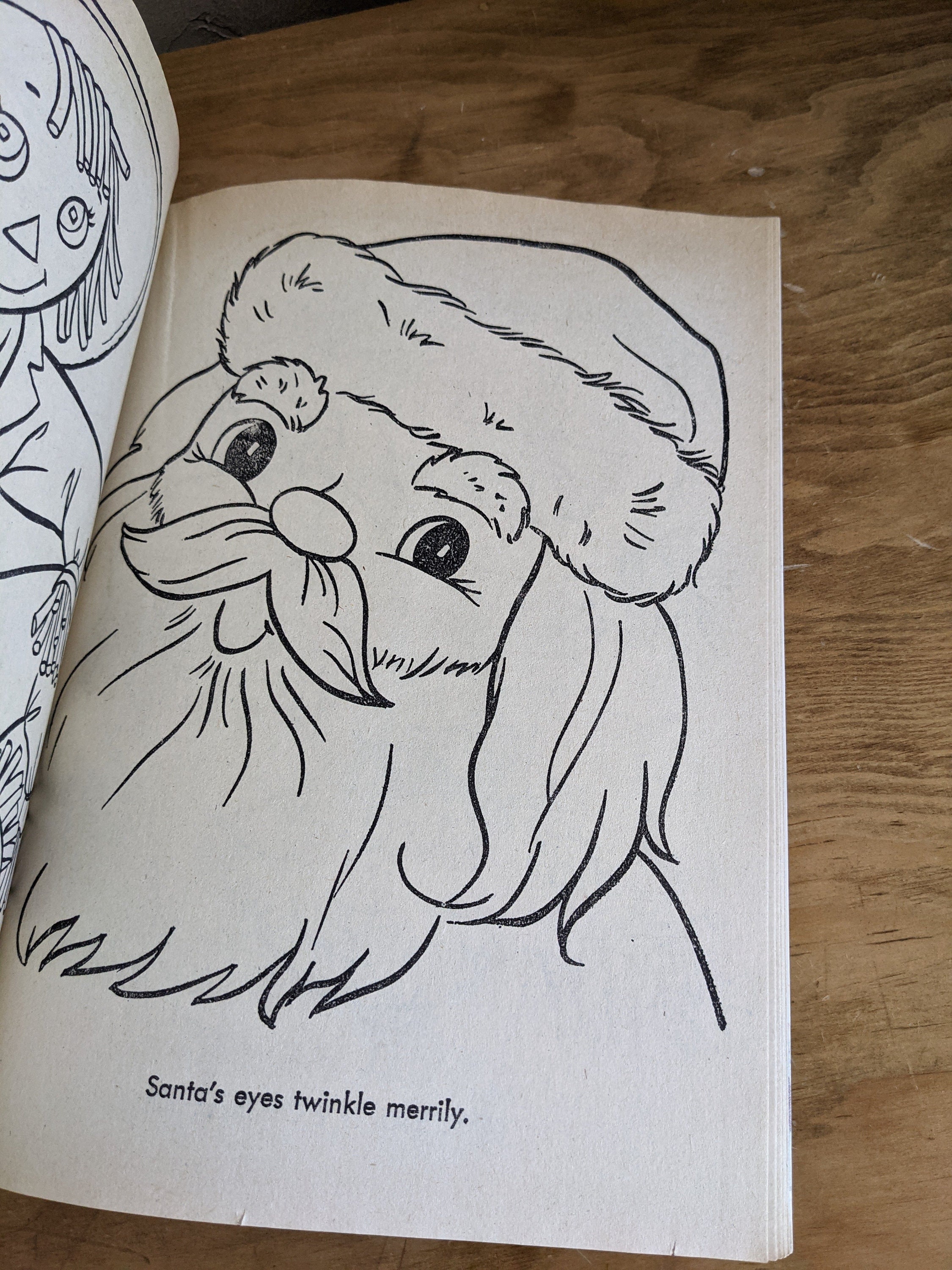 The Night Before Christmas Coloring Book 1966 Treasure | Etsy