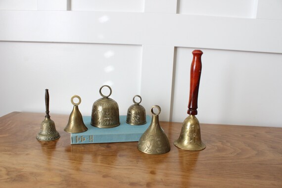 Brass Handbell Bell for Dinner School Teacher 8.25/"