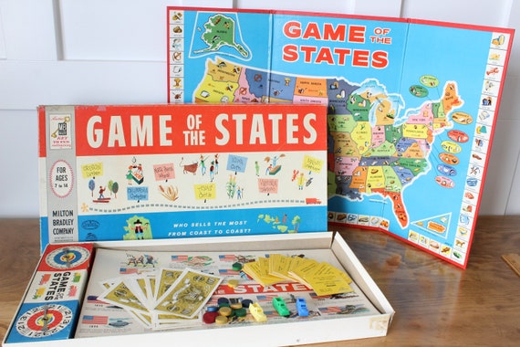 Spiel Der Staaten 1960 Milton Bradley Brettspiel Vereinigte | Etsy