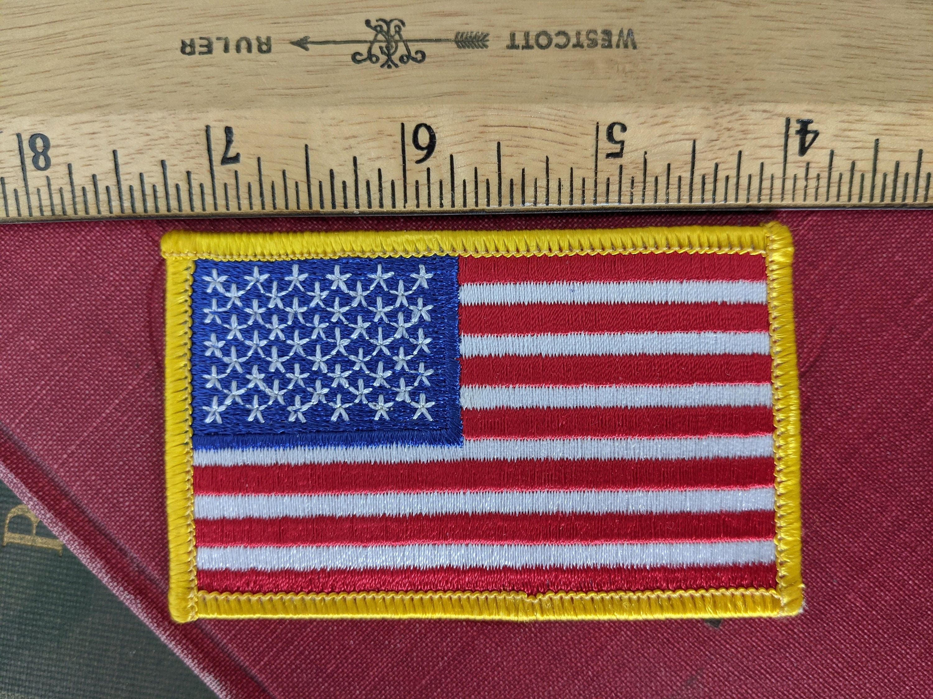 U.S.A. Flag Shield Patch, Patriotic American Flag Patches