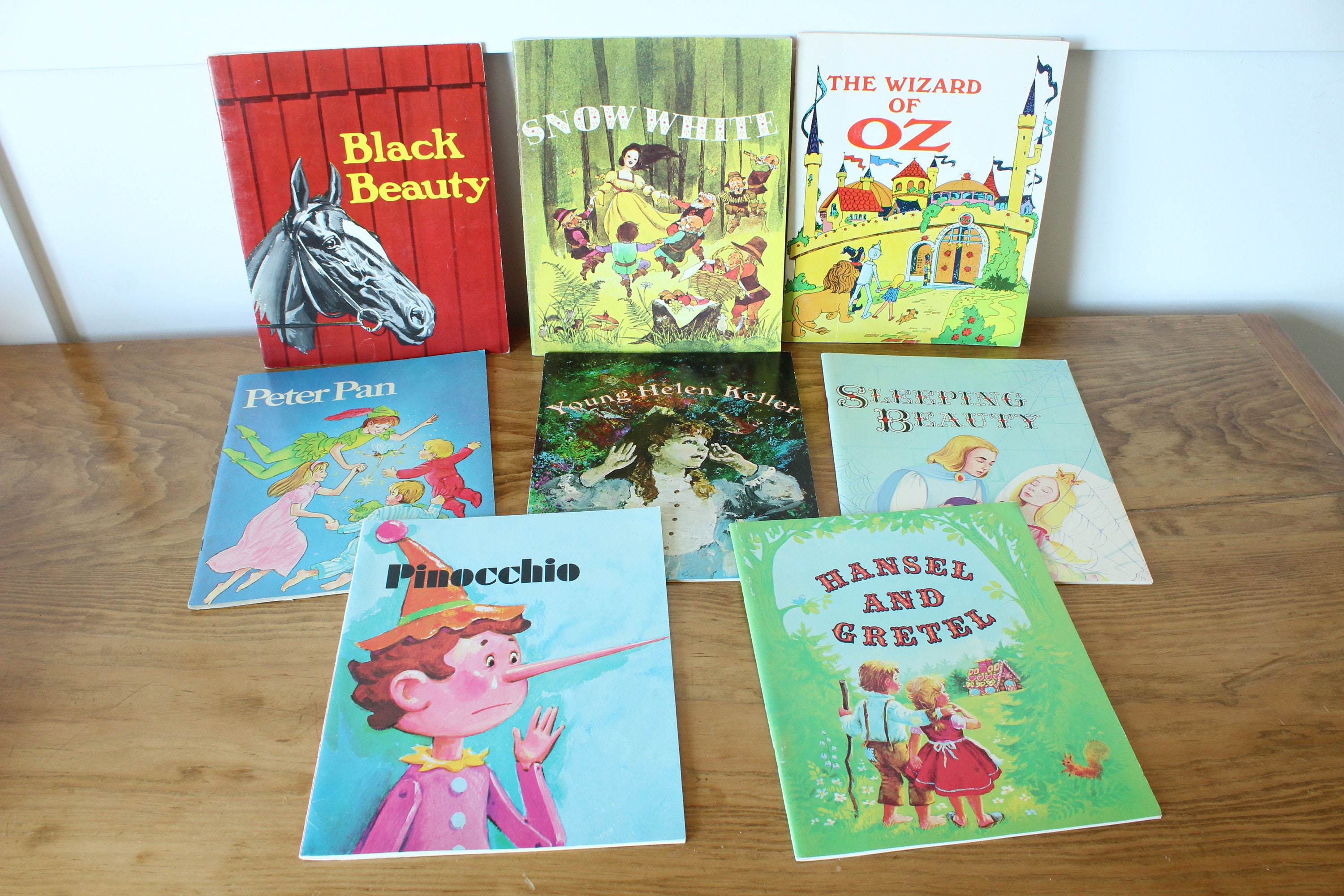 8 Children's Paperback Books 1970 Black Beauty The Etsy