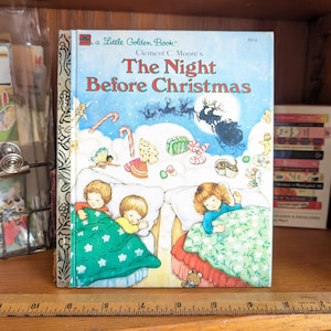 The Night Before Christmas, Little Golden Book 1991, 6.75x8 Inch Hardcover Children&#39;s Book