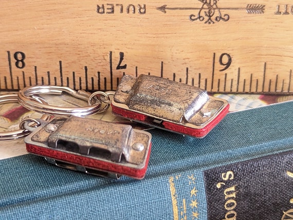 Two Tiny Harmonica Keychains, One Inch Harmonicas… - image 5