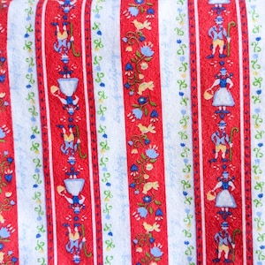 Lanz of Salzburg Flannel Fabric, 49x64 Inches, Austria, Folkwear