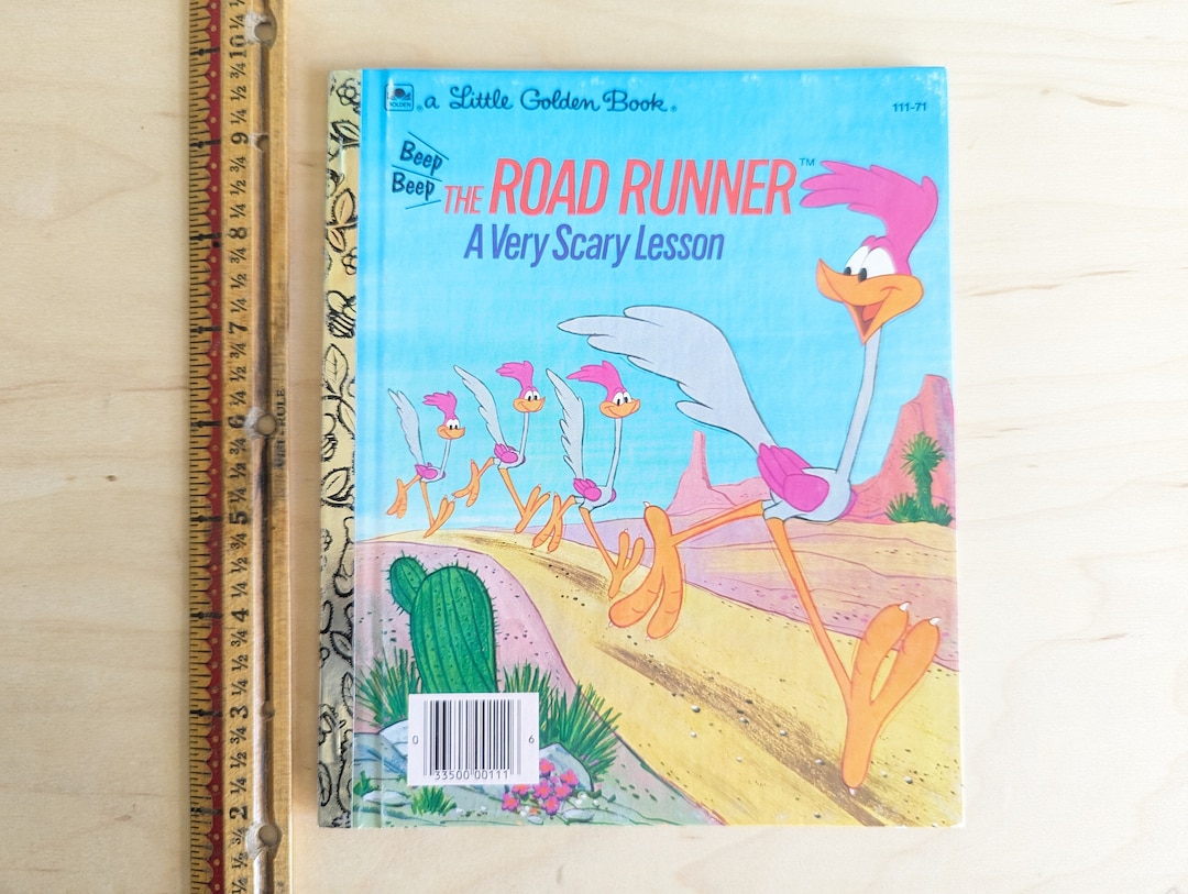 The Road Runner A Very Scary Lesson, Little Golden Book 1974, Hardback ...