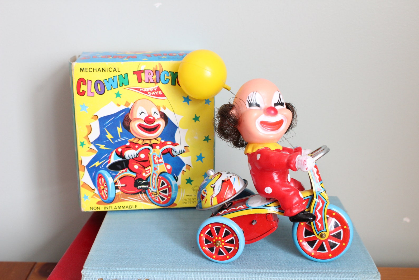 Mechanical Clown Tricycle 5.25 Inches to Top of Clown Head 6 Etsy