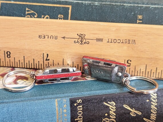 Two Tiny Harmonica Keychains, One Inch Harmonicas… - image 6