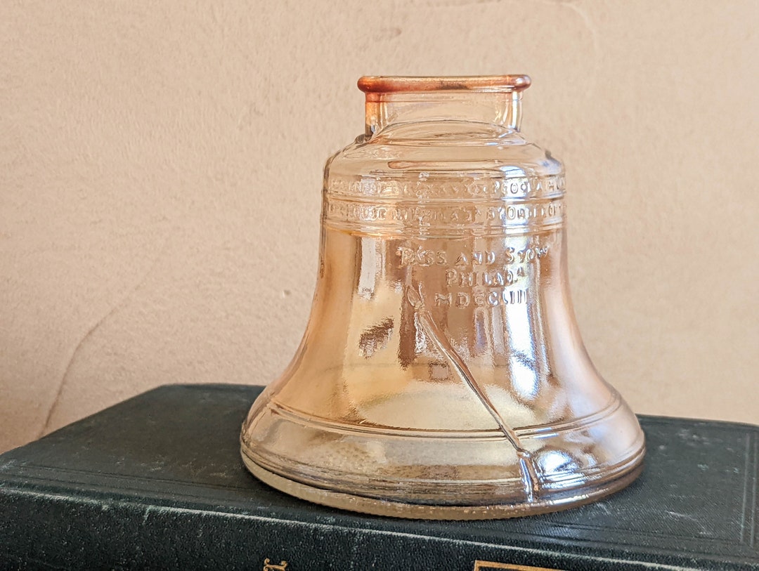Carnival Glass Liberty Bell Bank, 4 Inches Tall, 9 Oz. Etsy
