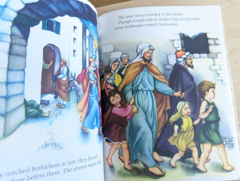 The Chistmas Story, Little Golden Book 1980, Hardback Children's Book ...